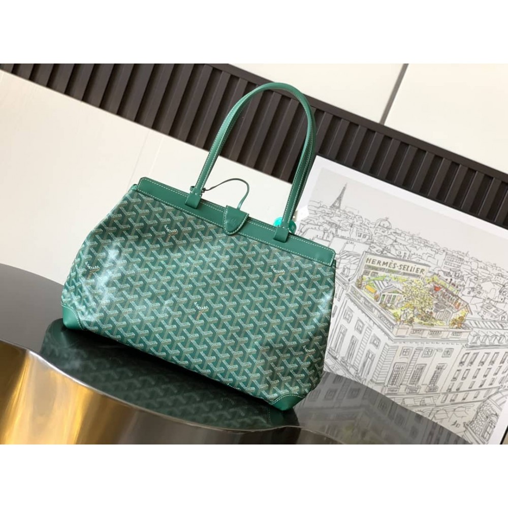 Goyard Bellechasse Biaude PM Bag Green GOBS3346