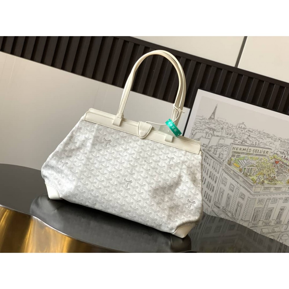 Goyard Bellechasse Biaude PM Bag White GOBS3350