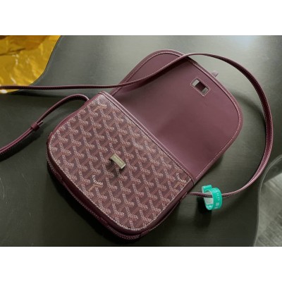 Goyard Belvedere PM Bag Burgundy GOBS3074