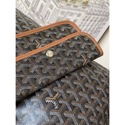 Goyard Boheme Hobo Bag Black & Tan GOBS3101