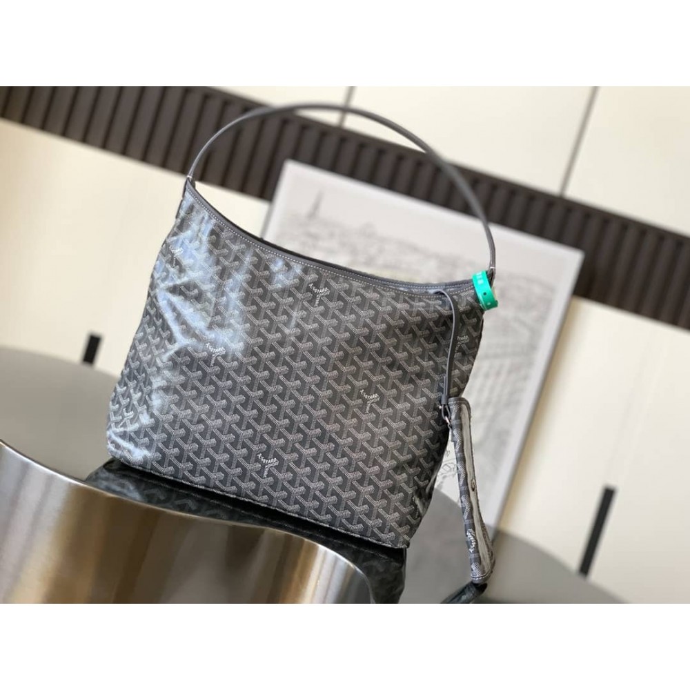 Goyard Boheme Hobo Bag Grey GOBS3104