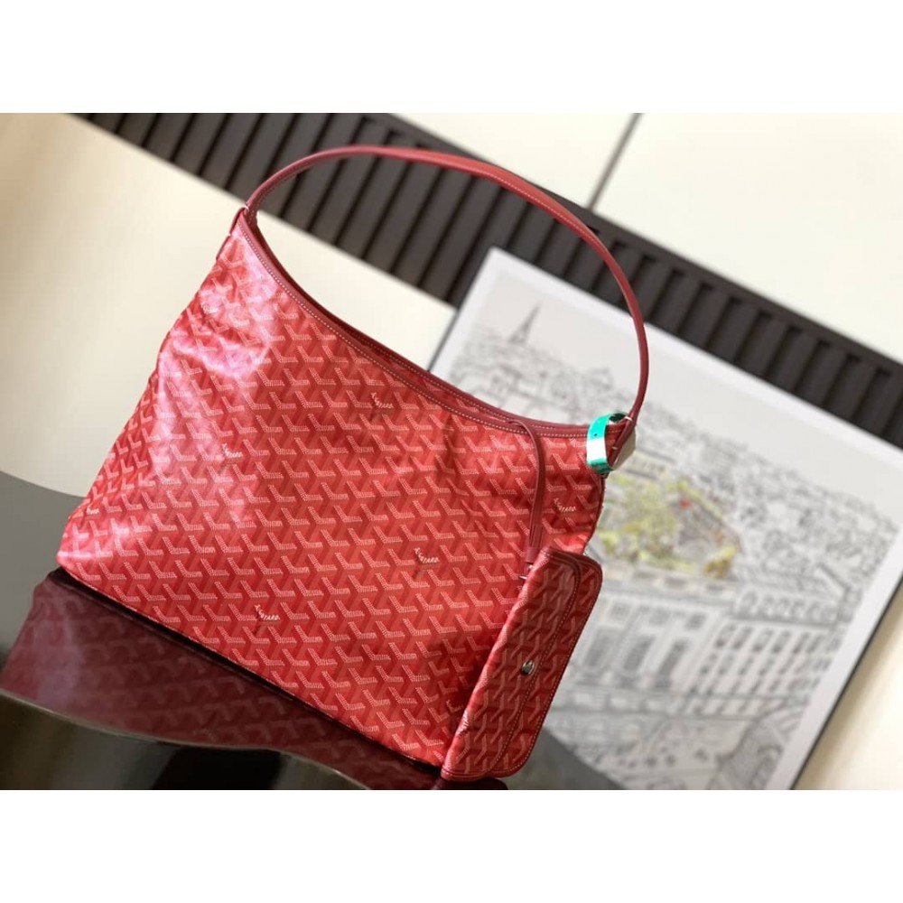 Goyard Boheme Hobo Bag Red GOBS3107