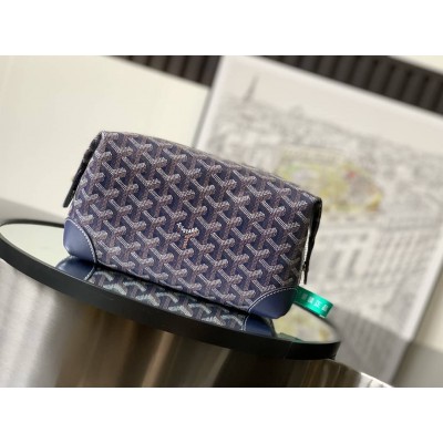 Goyard Bowling 25 Toiletry Bag Navy Blue GOBS3368