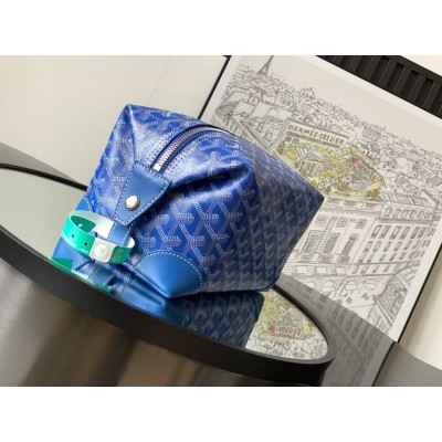 Goyard Bowling 25 Toiletry Bag Sky Blue GOBS3371