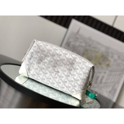 Goyard Bowling 25 Toiletry Bag White GOBS3372