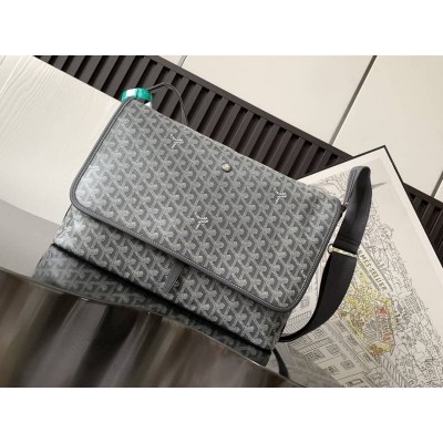 Goyard Capetien MM Messenger Bag Grey GOBS3114