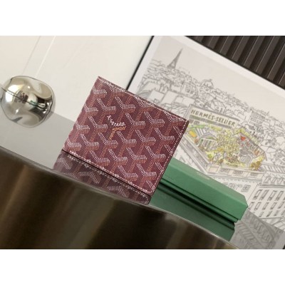 Goyard Card Wallet Burgundy GOBS3475