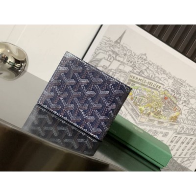 Goyard Card Wallet Navy Blue GOBS3478