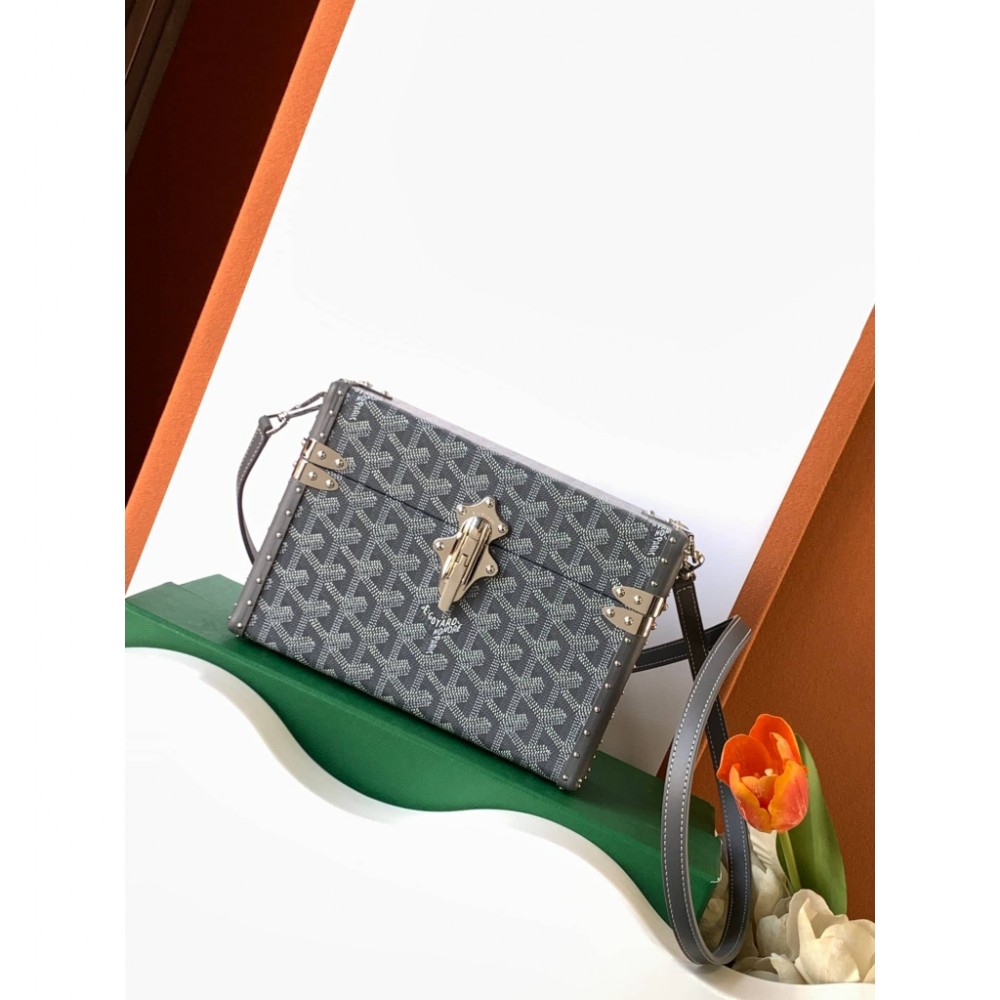 Goyard Cassette Trunk Bag Grey GOBS3422