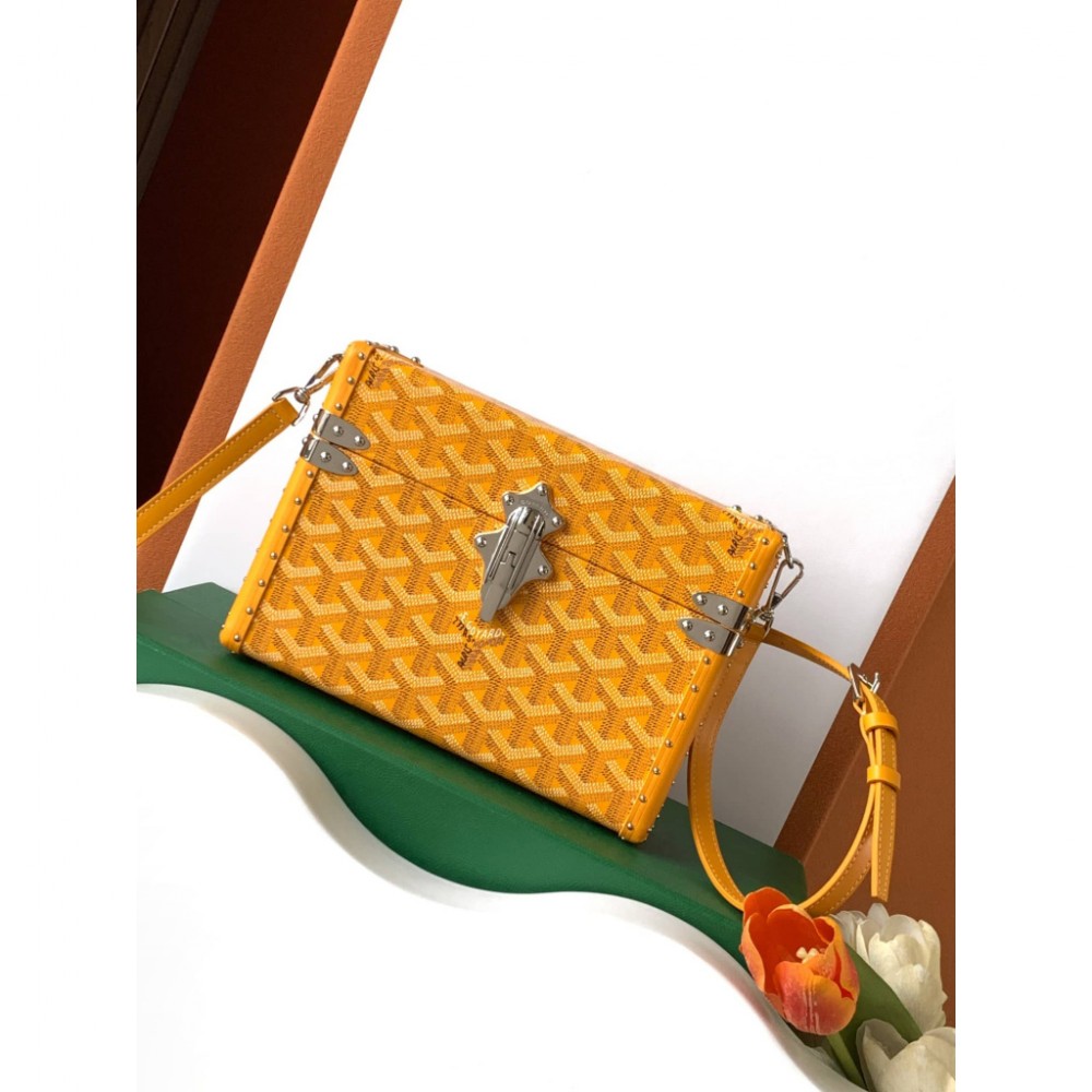 Goyard Cassette Trunk Bag Yellow GOBS3428