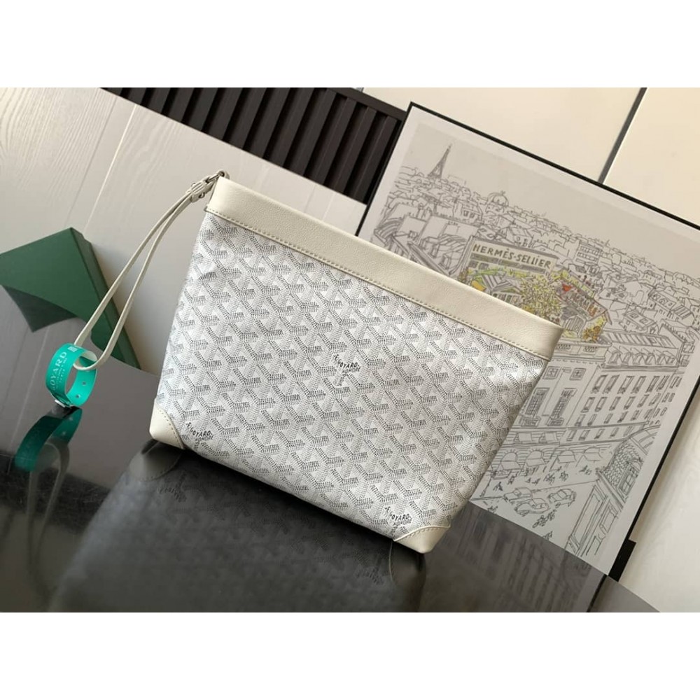 Goyard Conti Pouch White GOBS3211