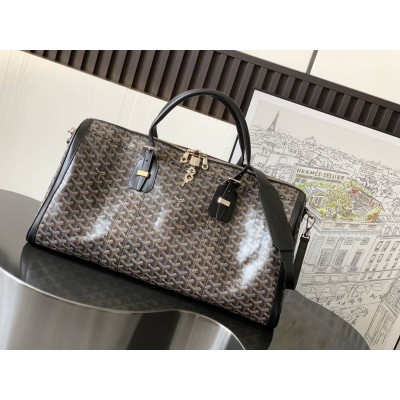 Goyard Croisiere 50 Duffle Bag Black GOBS3374