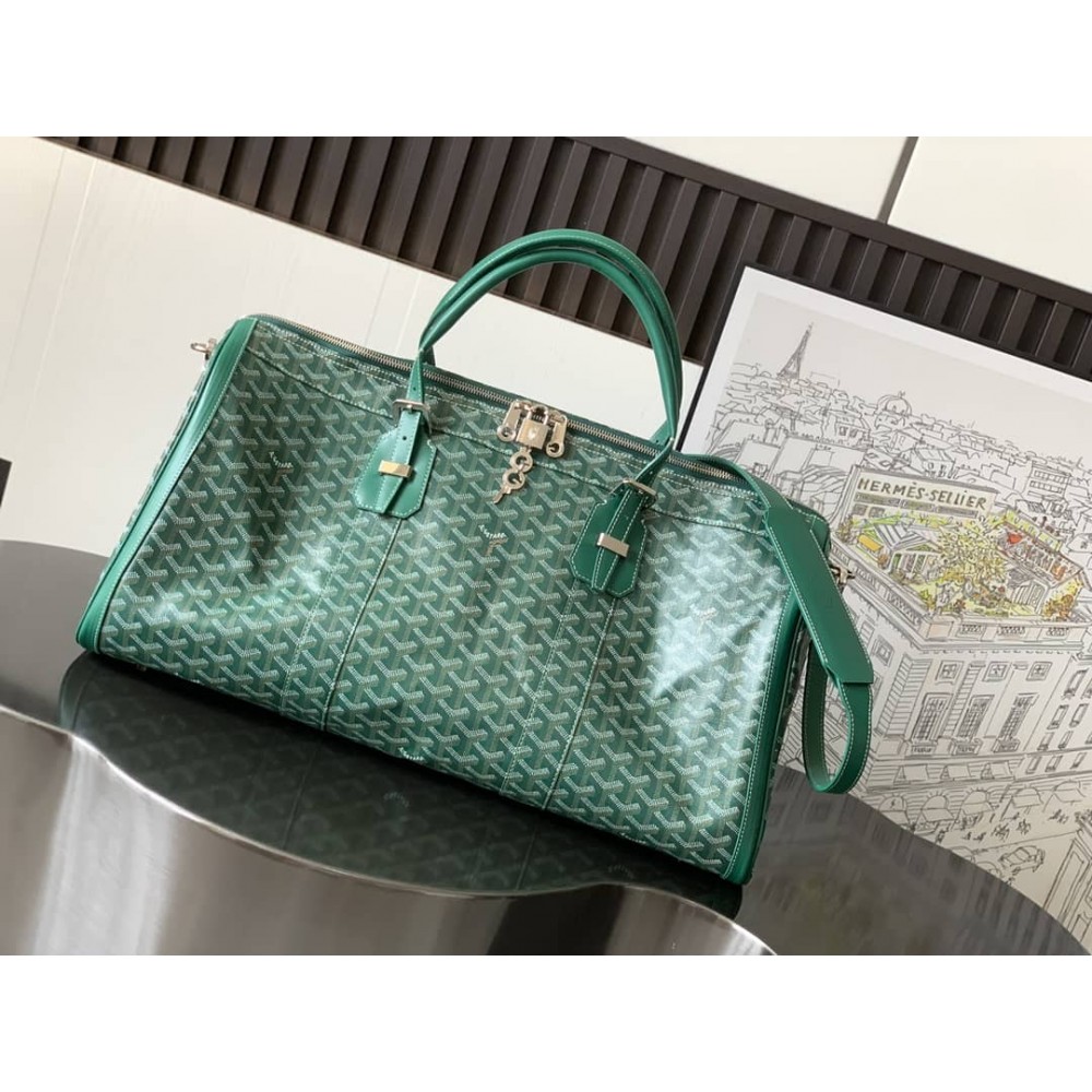 Goyard Croisiere 50 Duffle Bag Green GOBS3376