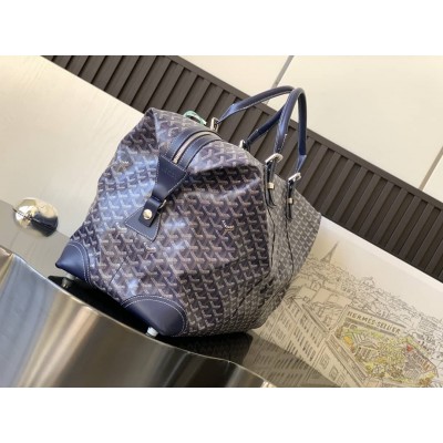 Goyard Duffle Bag 55 Navy Blue GOBS3383