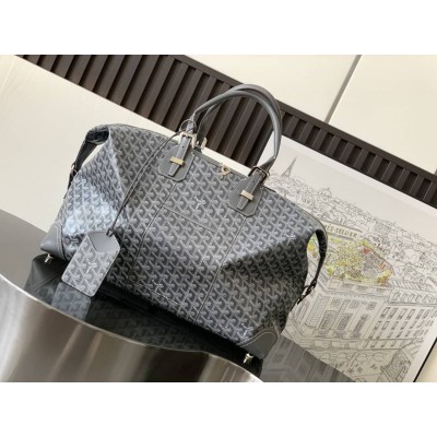 Goyard Duffle Bag Bowling 55 Grey GOBS3387