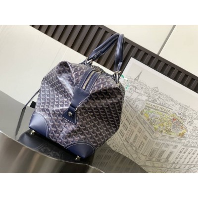 Goyard Duffle Bag Bowling 55 Navy Blue GOBS3388