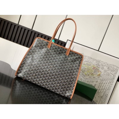 Goyard Hardy PM Bag Black & Tan GOBS3353