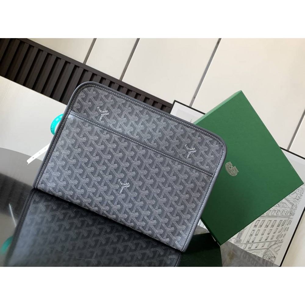 Goyard Jouvence GM Toiletry Bag Grey GOBS3404