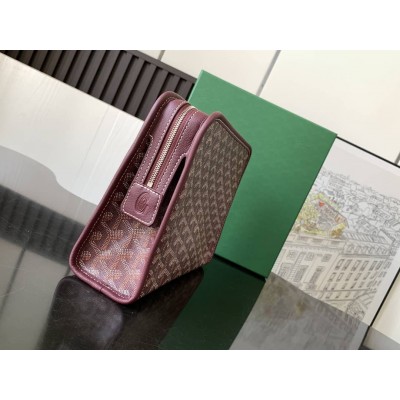 Goyard Jouvence MM Toiletry Bag Burgundy GOBS3411