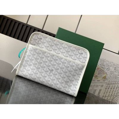 Goyard Jouvence MM Toiletry Bag White GOBS3416