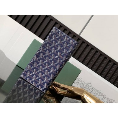 Goyard Long Wallet Navy Blue GOBS3489