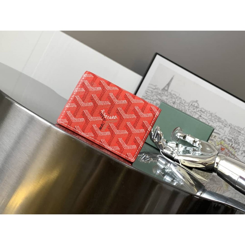 Goyard Malesherbes Card Wallet Red GOBS3043