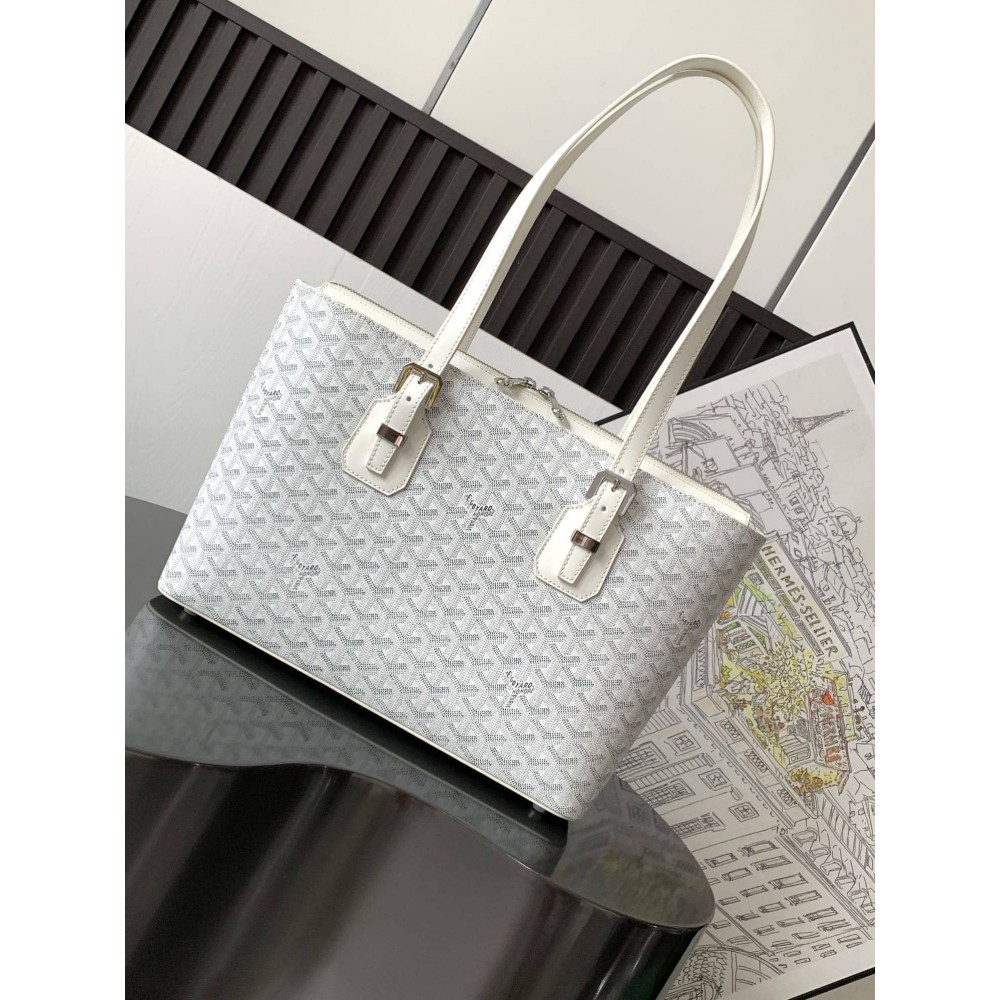 Goyard Marie Galante Bag White GOBS3362