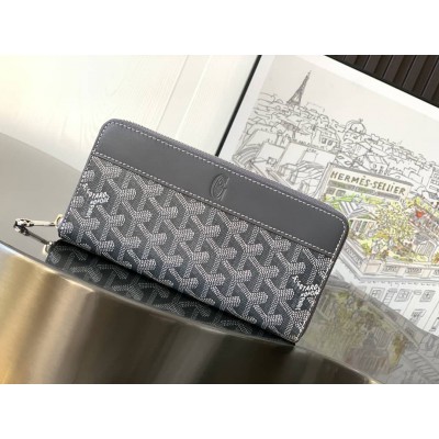 Goyard Matignon GM Wallet Grey GOBS3499