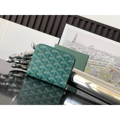 Goyard Matignon Mini Wallet Green GOBS3194