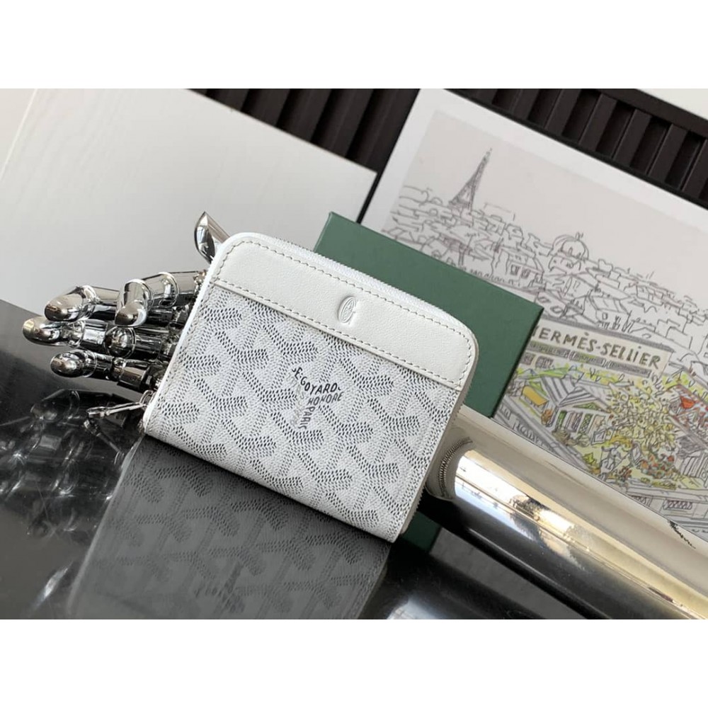 Goyard Matignon Mini Wallet White GOBS3200