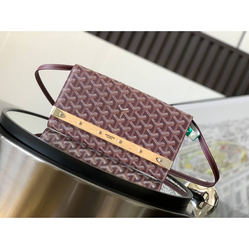 Goyard Monte-Carlo PM Clutch Burgundy GOBS3048