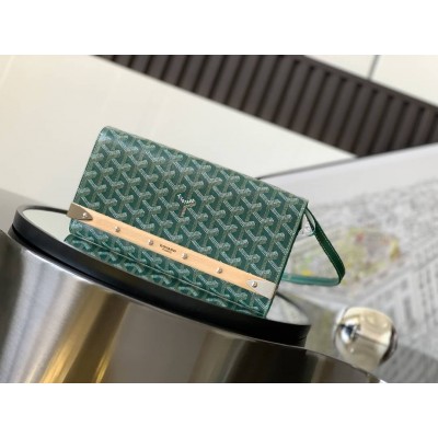 Goyard Monte-Carlo PM Clutch Green GOBS3049