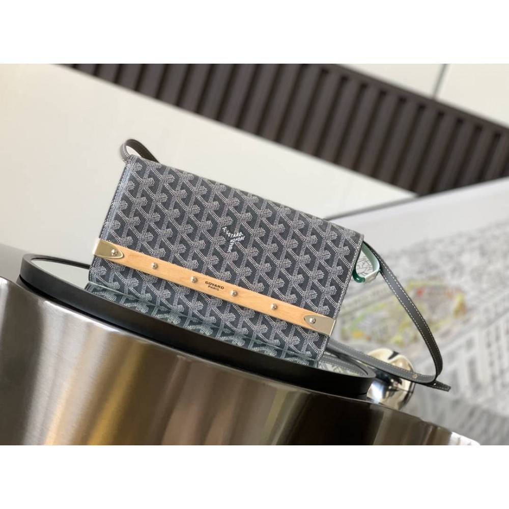 Goyard Monte-Carlo PM Clutch Grey GOBS3050