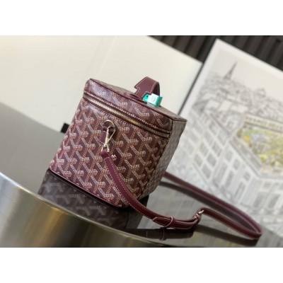 Goyard Muse Vanity Case Burgundy GOBS3446