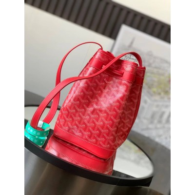 Goyard Petit Flot Bucket Bag Red GOBS3288