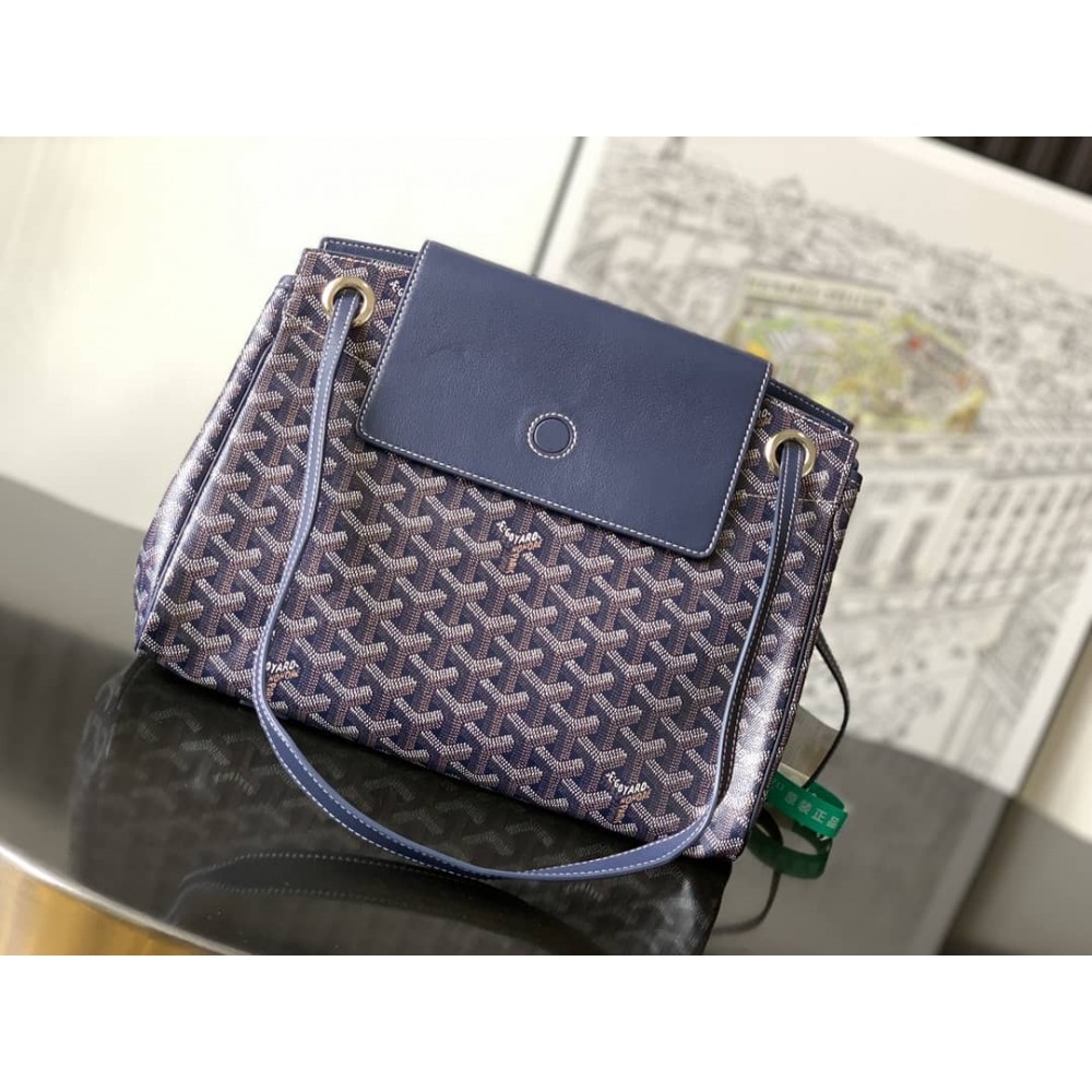 Goyard Rouette Souple Bag Navy Blue GOBS3296