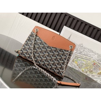 Goyard Rouette Structure PM Bag Black & Tan GOBS3300