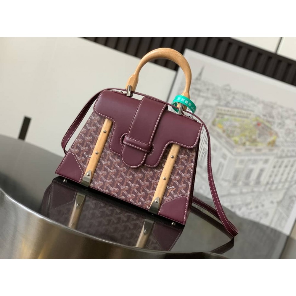 Goyard Saigon PM Bag Burgundy GOBS3235