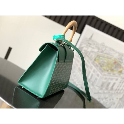 Goyard Saigon PM Bag Green GOBS3236