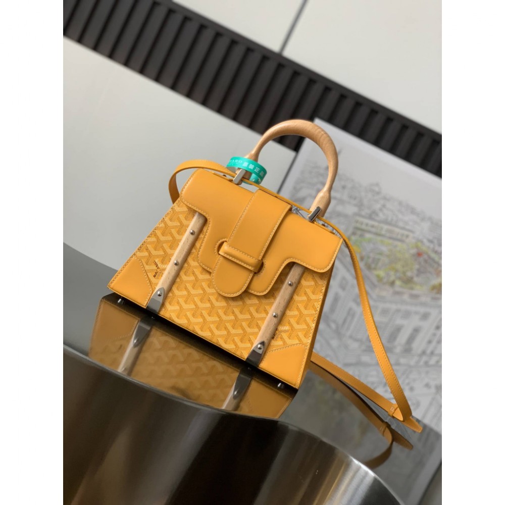 Goyard Saigon PM Bag Yellow GOBS3242