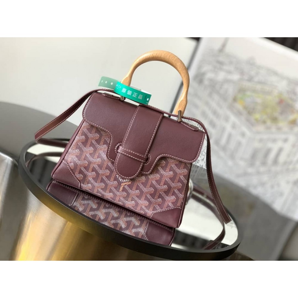 Goyard Saigon Souple Mini Bag Burgundy GOBS3137