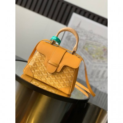 Goyard Saigon Souple Mini Bag Yellow GOBS3146