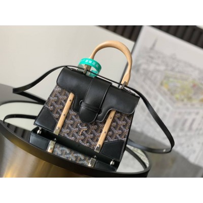 Goyard Saigon Structure Mini Bag Black GOBS3147