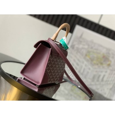 Goyard Saigon Structure Mini Bag Burgundy GOBS3150