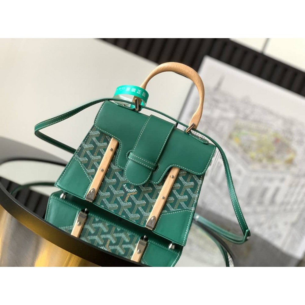 Goyard Saigon Structure Mini Bag Green GOBS3151