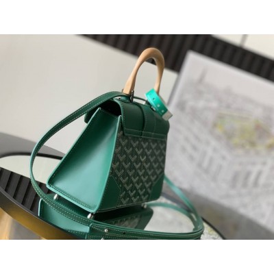 Goyard Saigon Structure Mini Bag Green GOBS3151