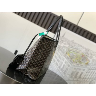 Goyard Saint Louis PM Bag French Bulldog Black GOBS3261