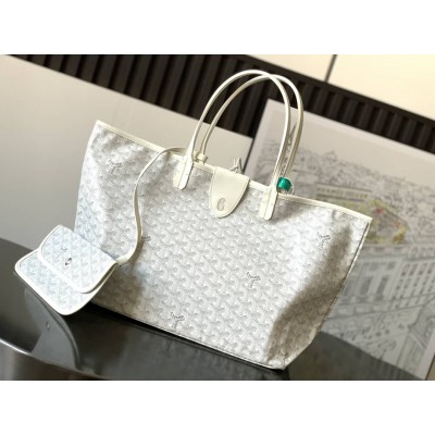 Goyard Saint Louis PM Bag White GOBS3269