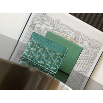 Goyard Saint-Sulpice Card Wallet Green GOBS3520