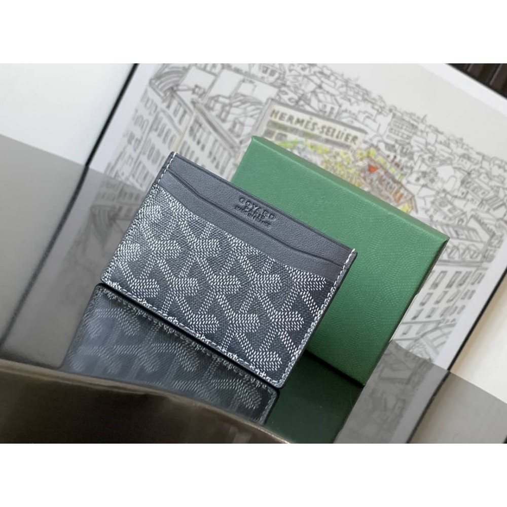 Goyard Saint-Sulpice Card Wallet Grey GOBS3521